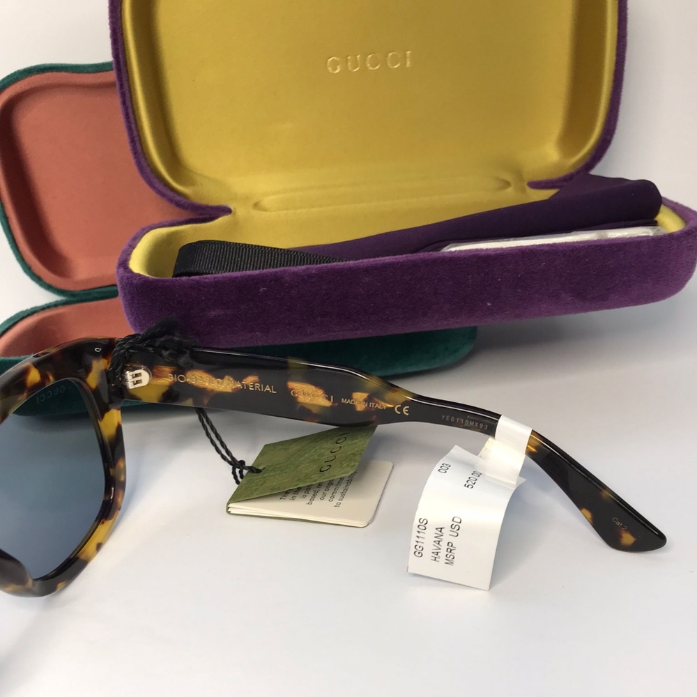 💯 Original GUCCIGG1110S-003 53 Sunglass MAN BIO ACETATESunglasses - Picture 13 of 13